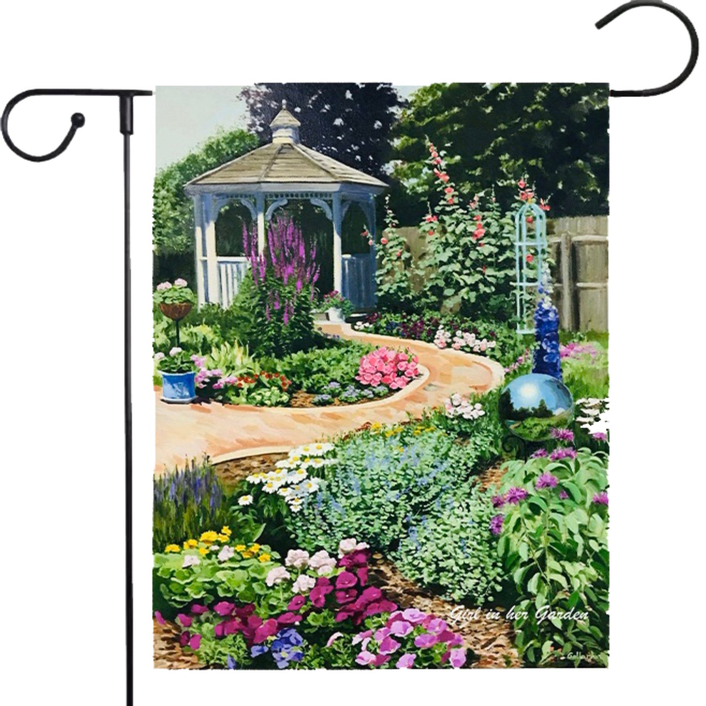Painted Garden Flag & House Flag Bundle
