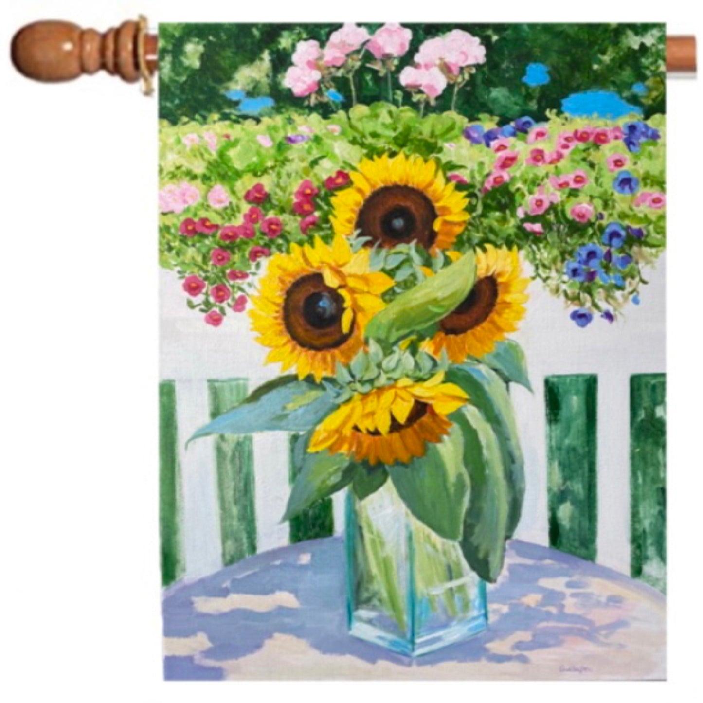 Painted Sunflowers House Flag, Garden Flag