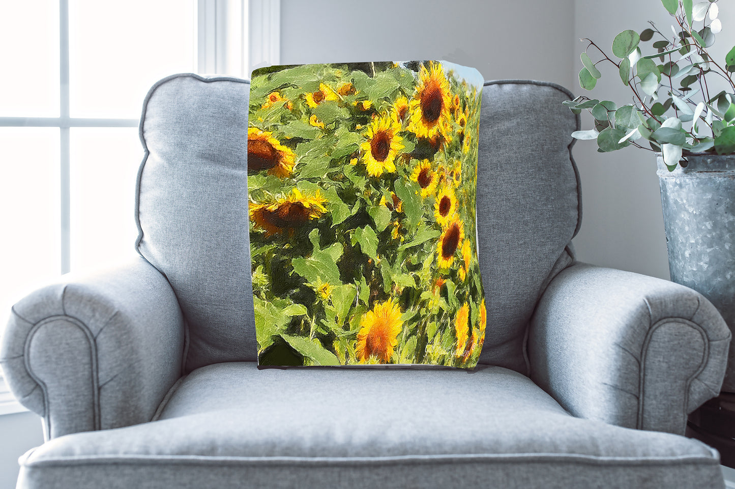 Sunflower Throw Blanket