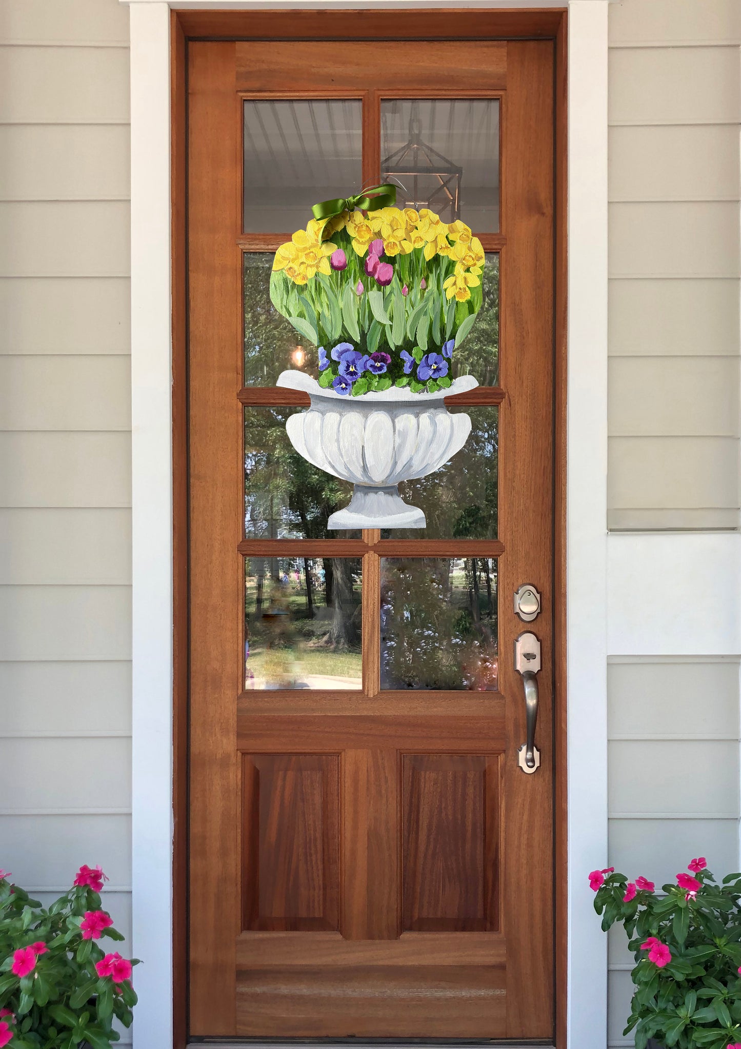 Daffodil, Tulips & Pansy Door Hanger