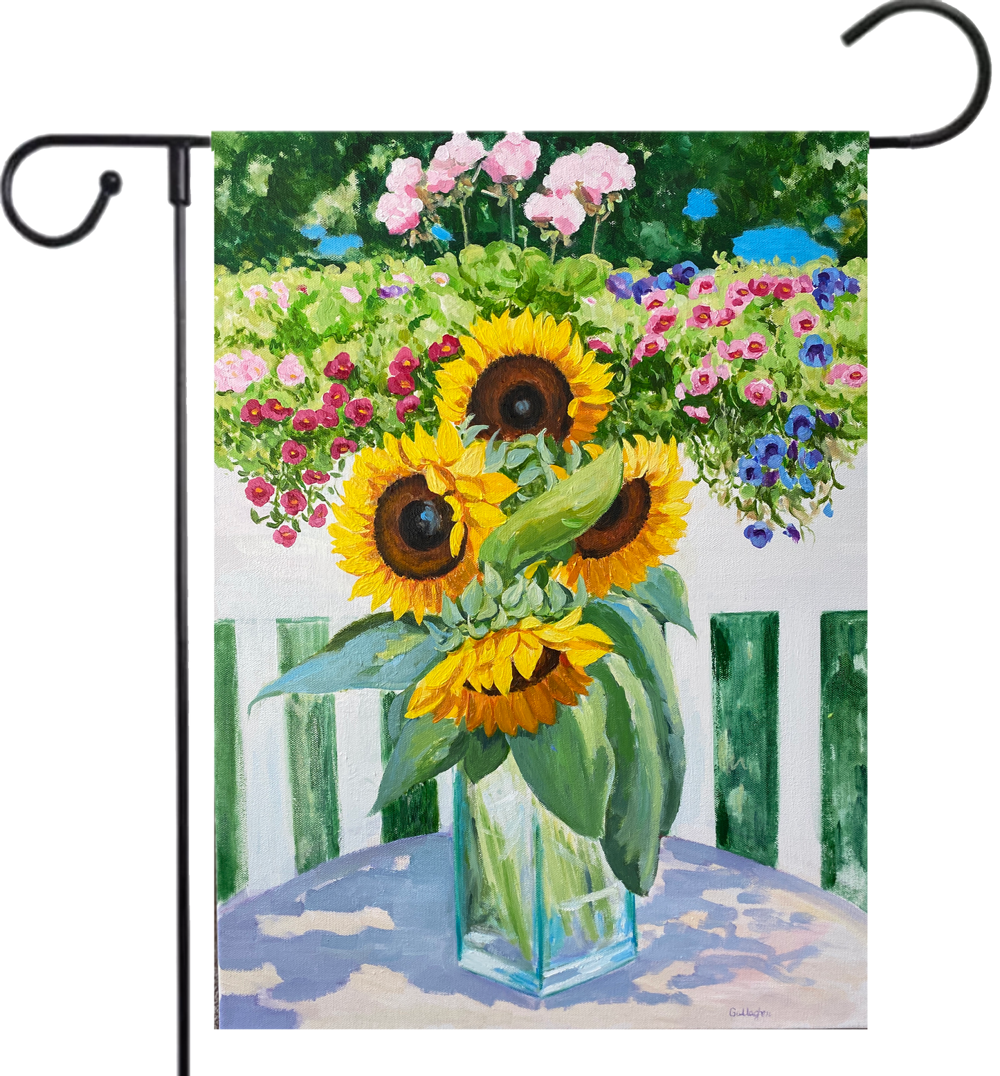 Painted Sunflowers House Flag, Garden Flag