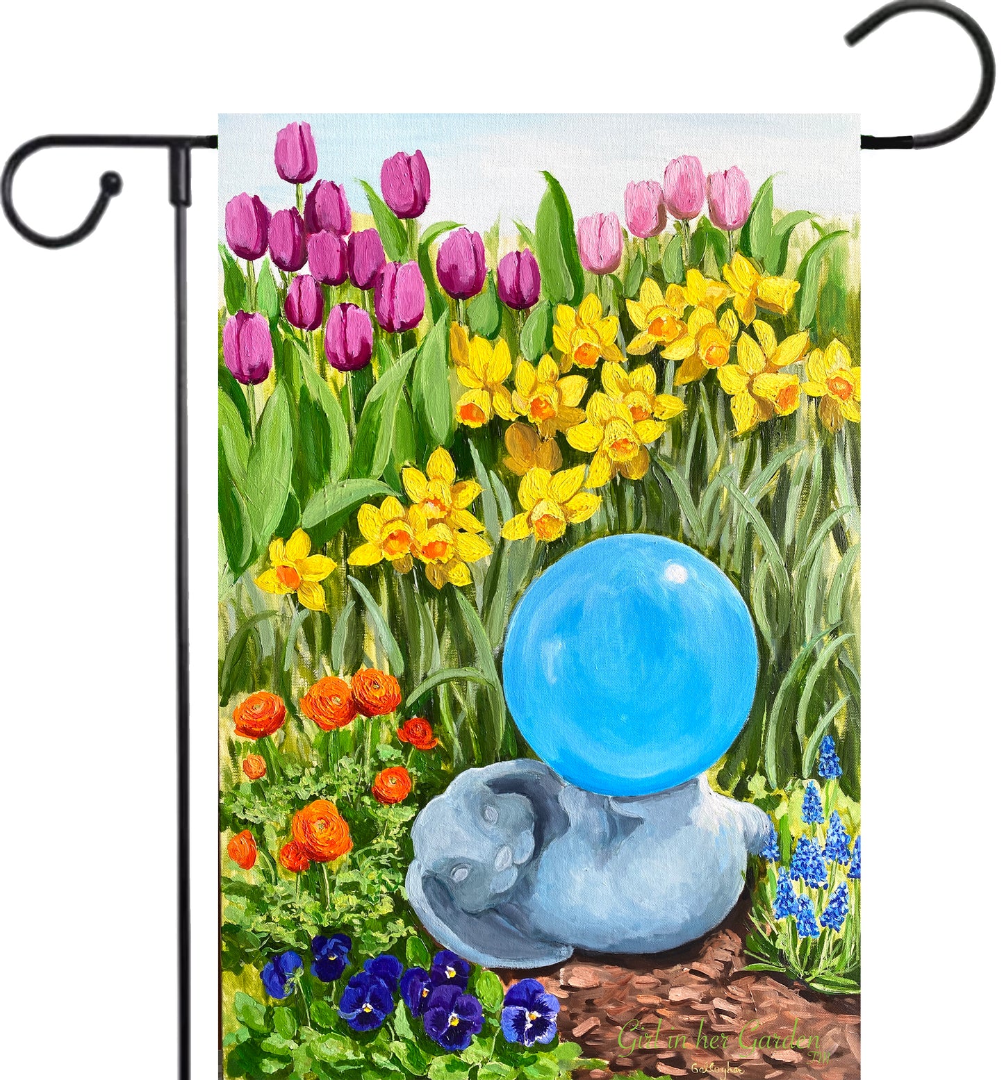 Painted Daffodils, Tulips