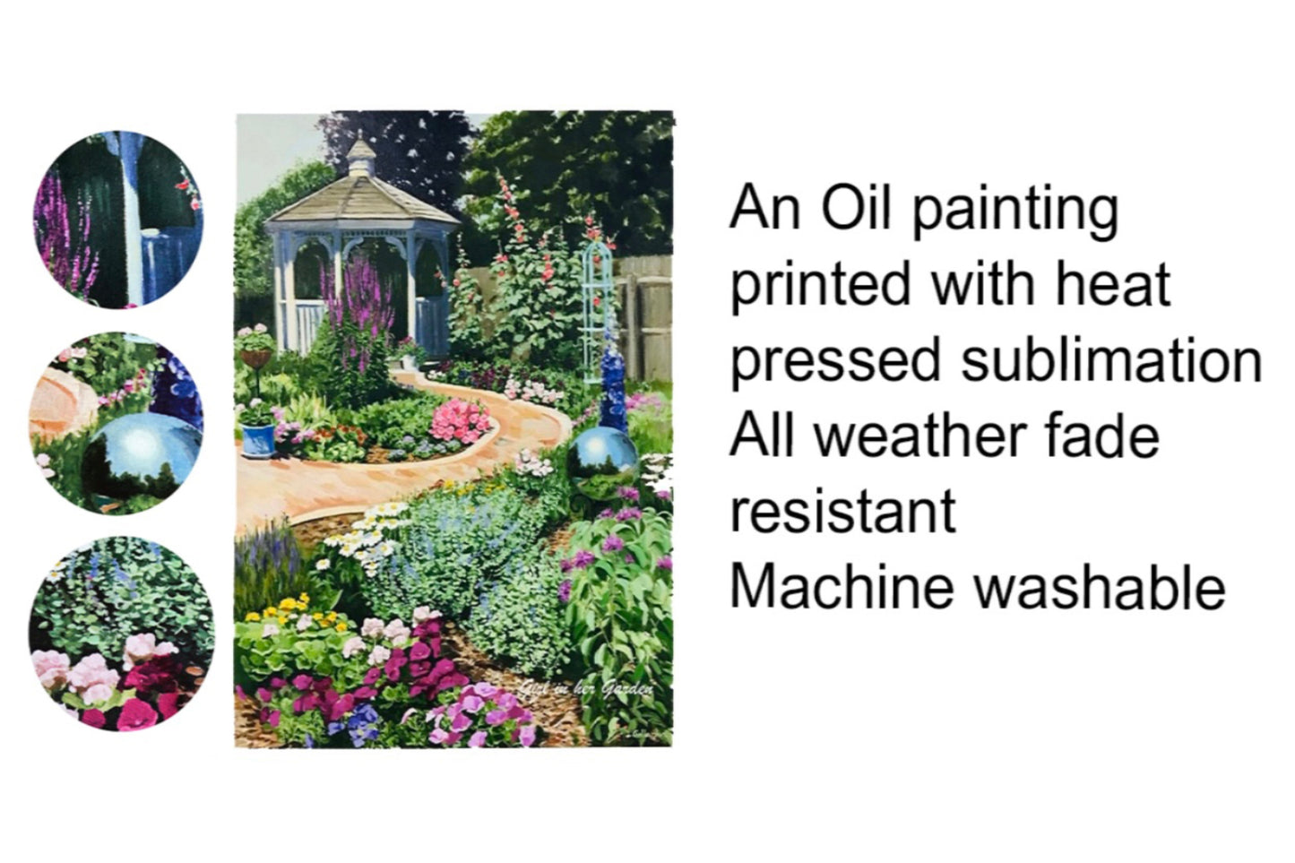 Painted Garden House Flag