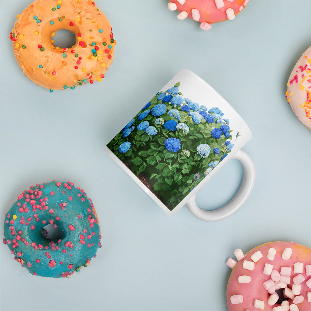 Blue Hydrangea Mug