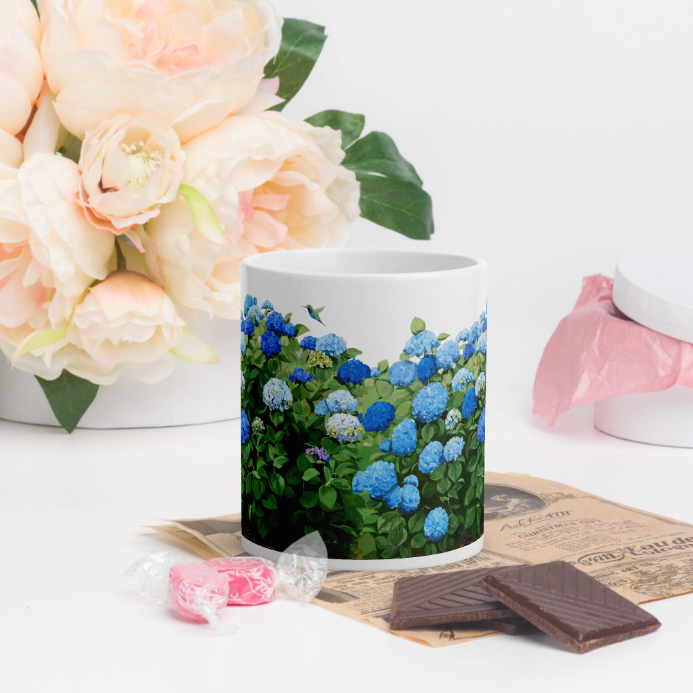 Blue Hydrangea Mug