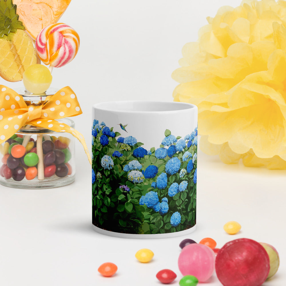 Blue Hydrangea Mug
