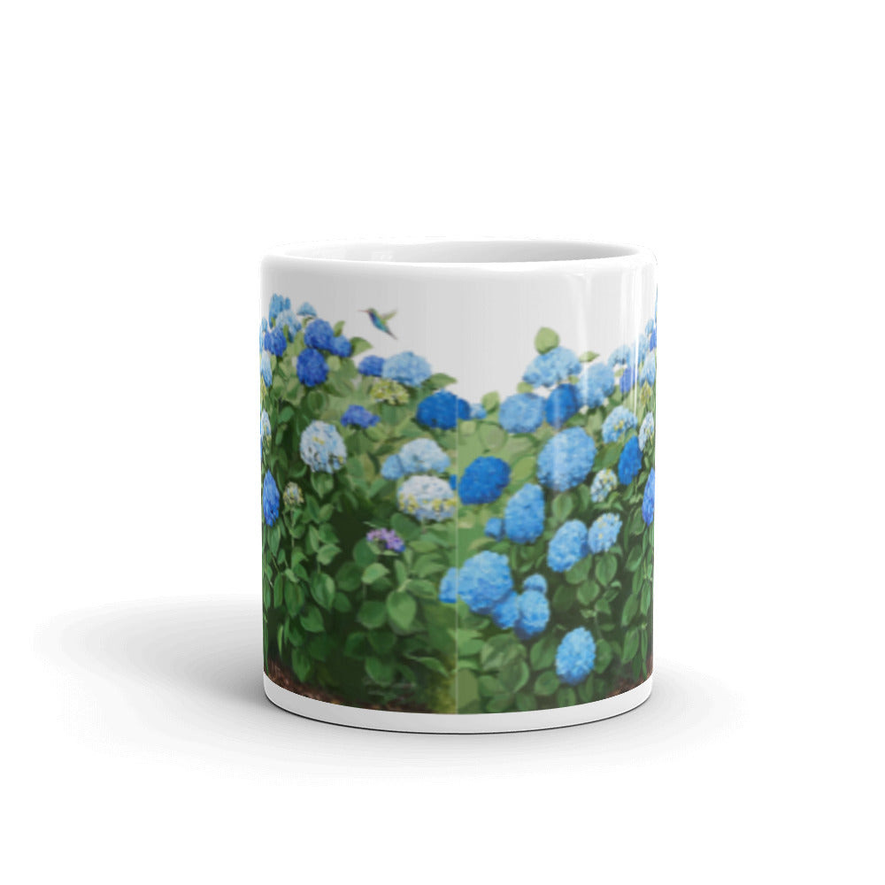 Blue Hydrangea Mug