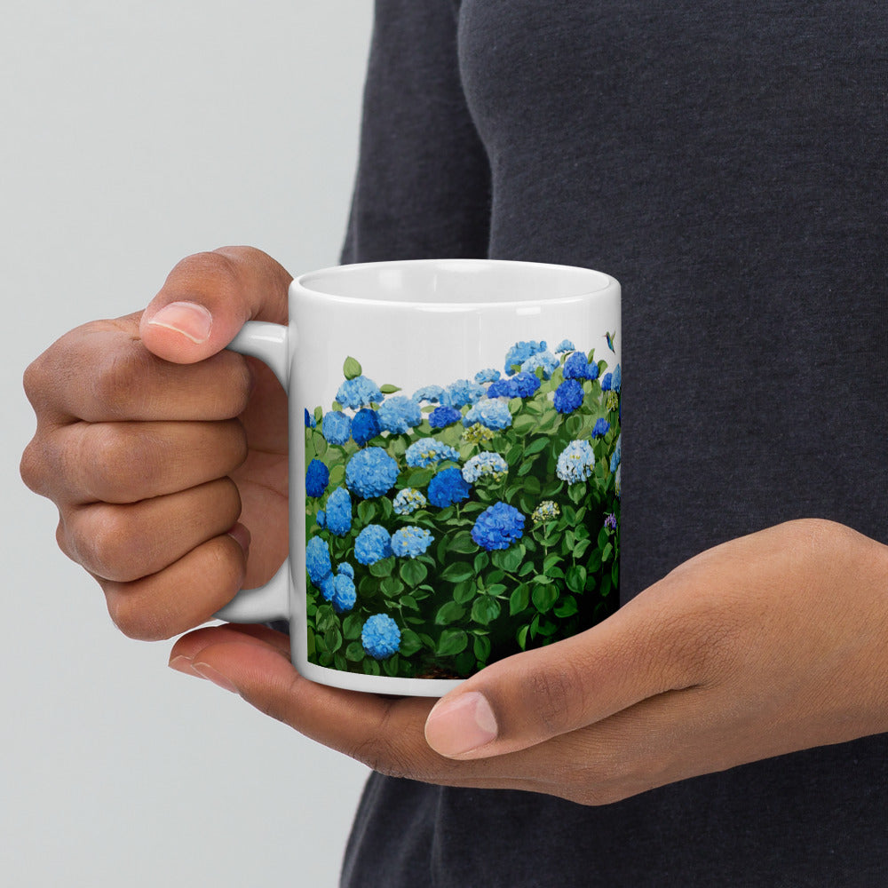 Blue Hydrangea Mug