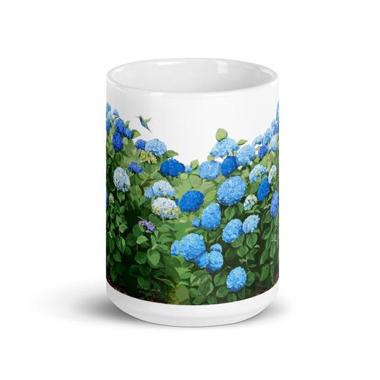 Blue Hydrangea Mug