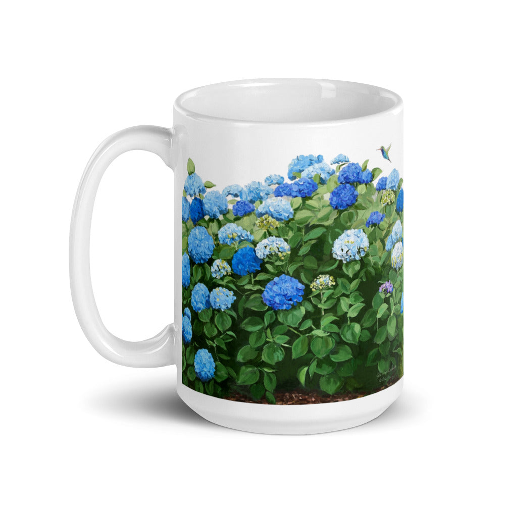 Blue Hydrangea Mug