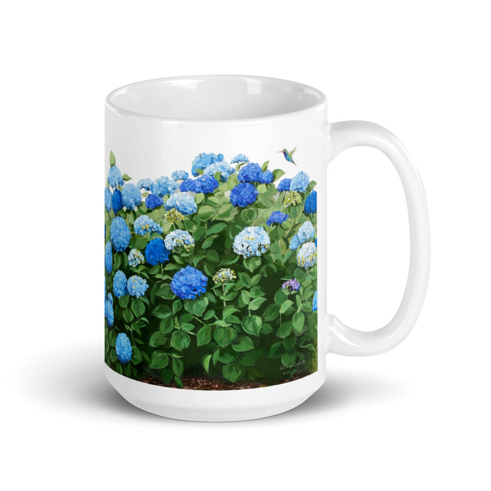 Blue Hydrangea Mug